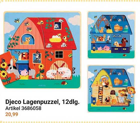 Djeco Lagenpuzzel, 12dlg.