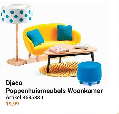 Djeco Poppenhuismeubels Woonkamer Artikel 3685330