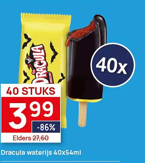 Dracula waterijs 40x54ml