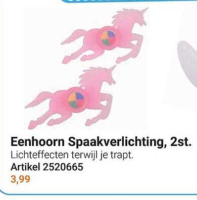 Eenhoorn Spaakverlichting, 2st.