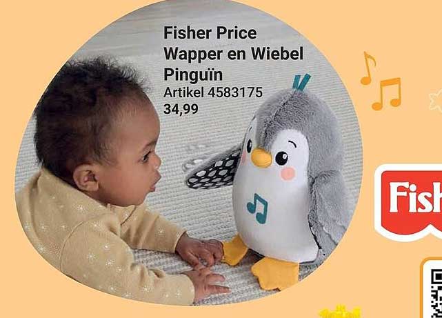 Fisher Price Wapper en Wiebel Pinguïn
