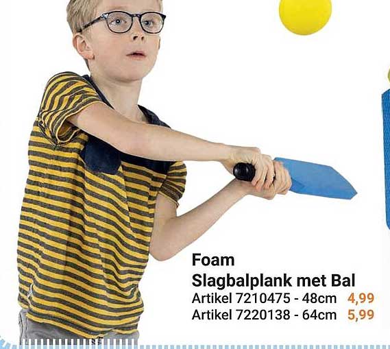 Foam Slaagbalplank met Bal
