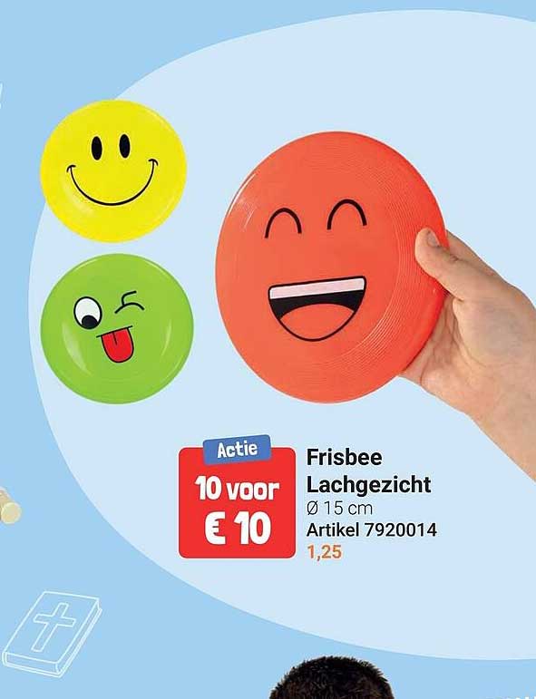 Frisbee Lachgezicht 10 voor € 10