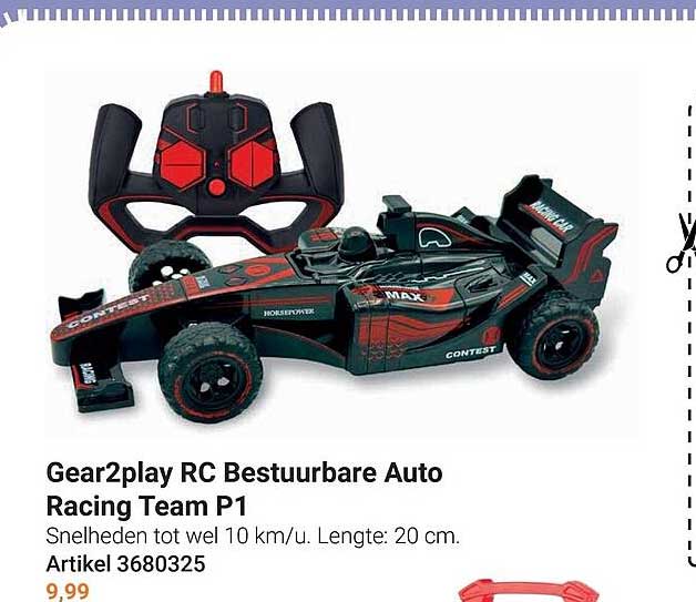 Gear2play RC Bestuurbare Auto Racing Team P1