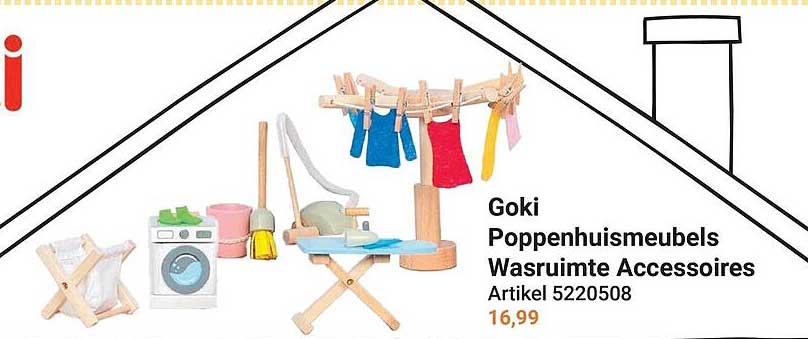 Goki Poppenhuismeubels Wasruimte Accessoires Artikel 5220508