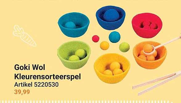 Goki Wol Kleurensorteerspel Artikel 5220530