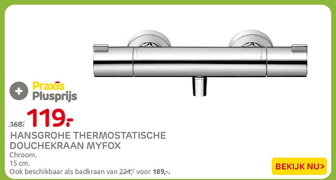 HANSGROHE THERMOSTATISCHE DOUCHEKRAAN MYFOX