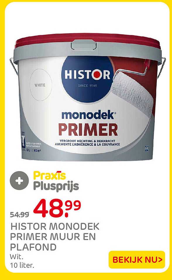 HISTOR MONODEK PRIMER MUUR EN PLAFOND