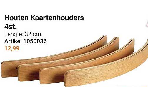 Houten Kaartenhouders 4st.