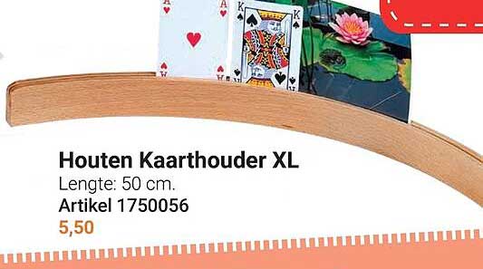 Houten Kaarthouder XL