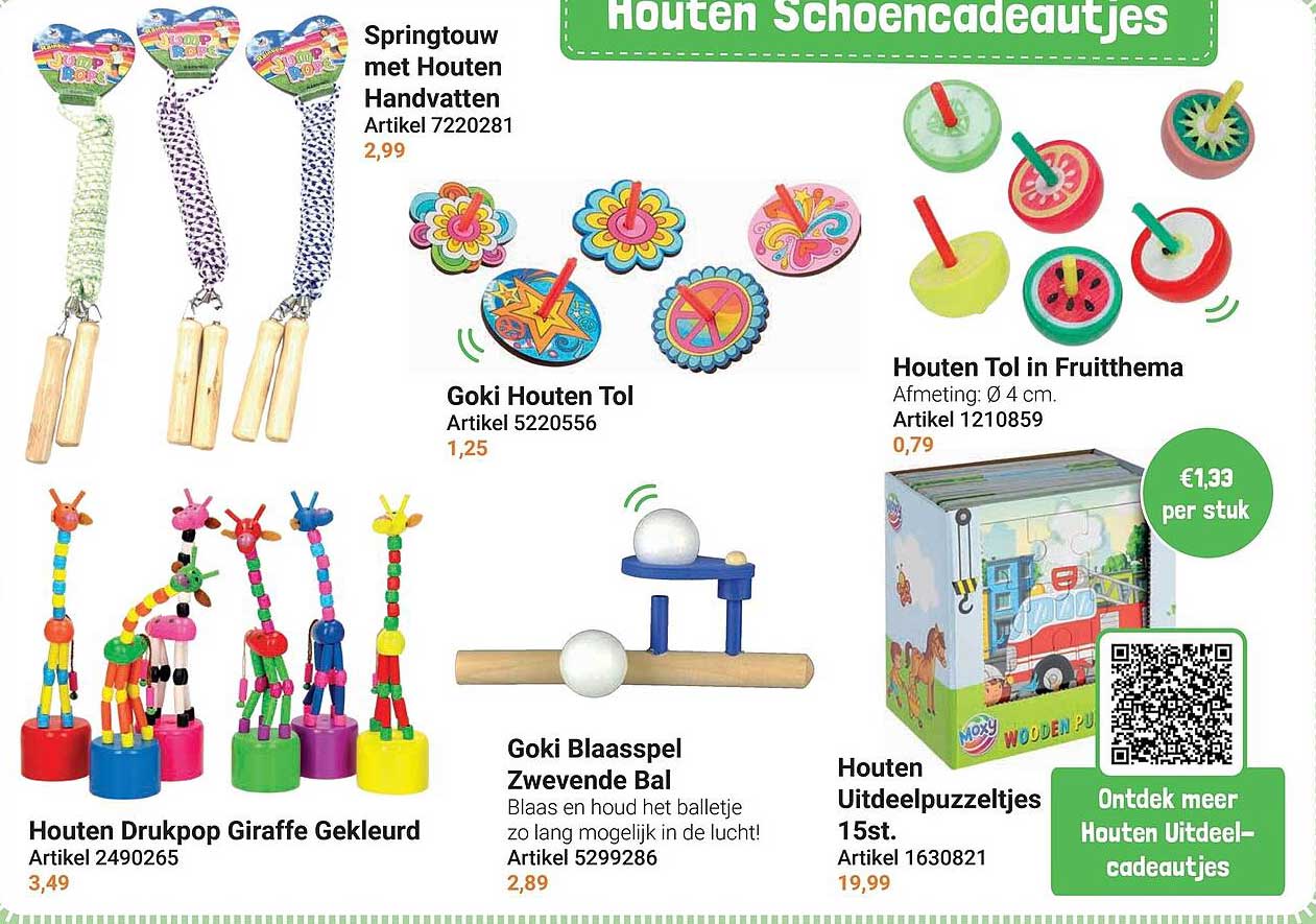 Houten Schoencadeautjes
