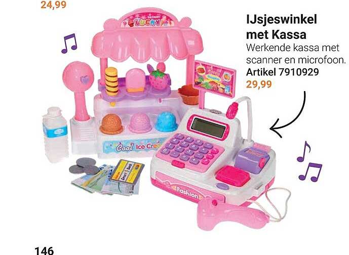 IJsjeswinkel met Kassa