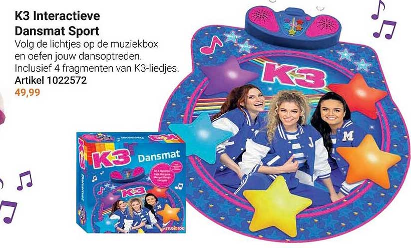 K3 Interactieve Dansmat Sport