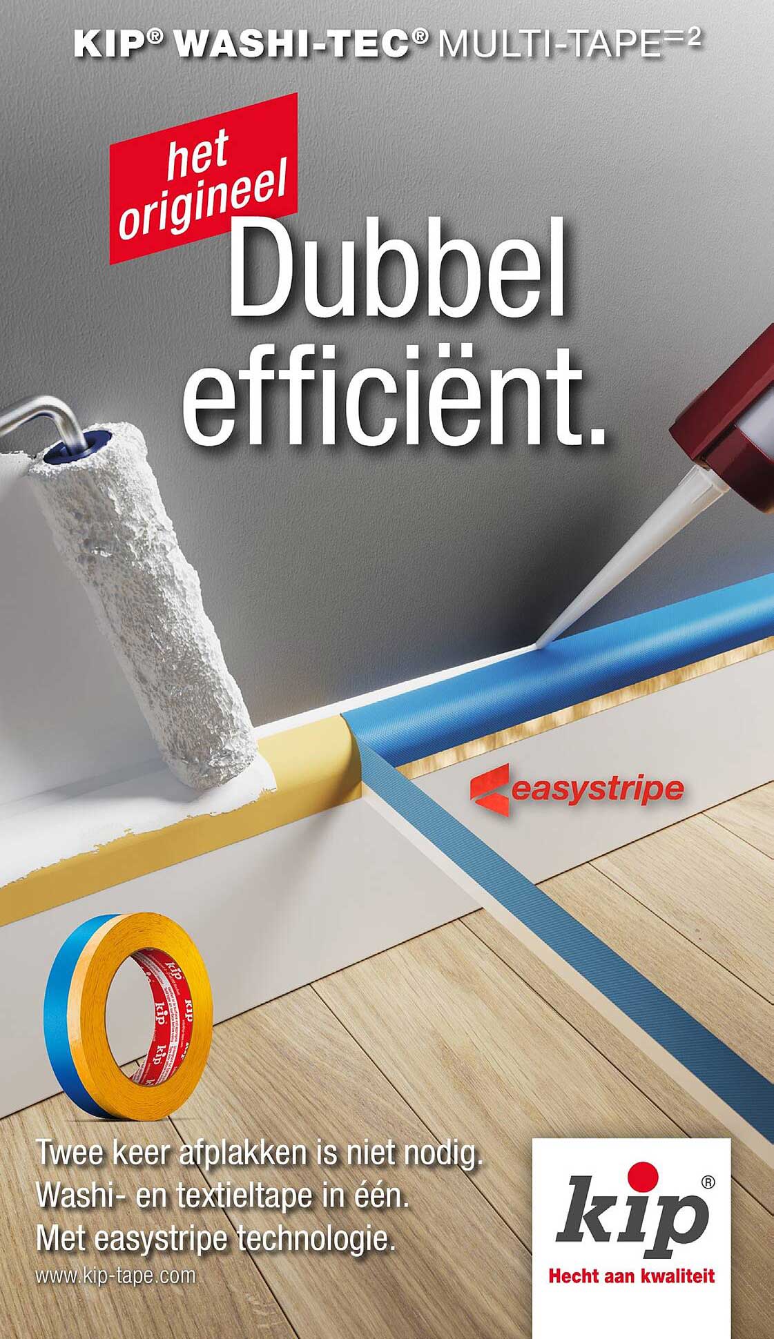 KIP® WASHI-TEC® MULTI-TAPE² Dubbel efficiënt.