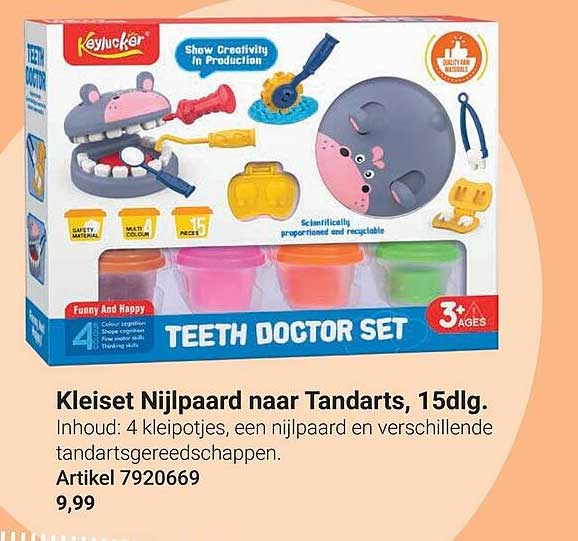 Kleiset Nijlpaard naar Tandarts, 15dlg.