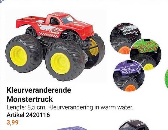 Kleurveranderende Monstertruck