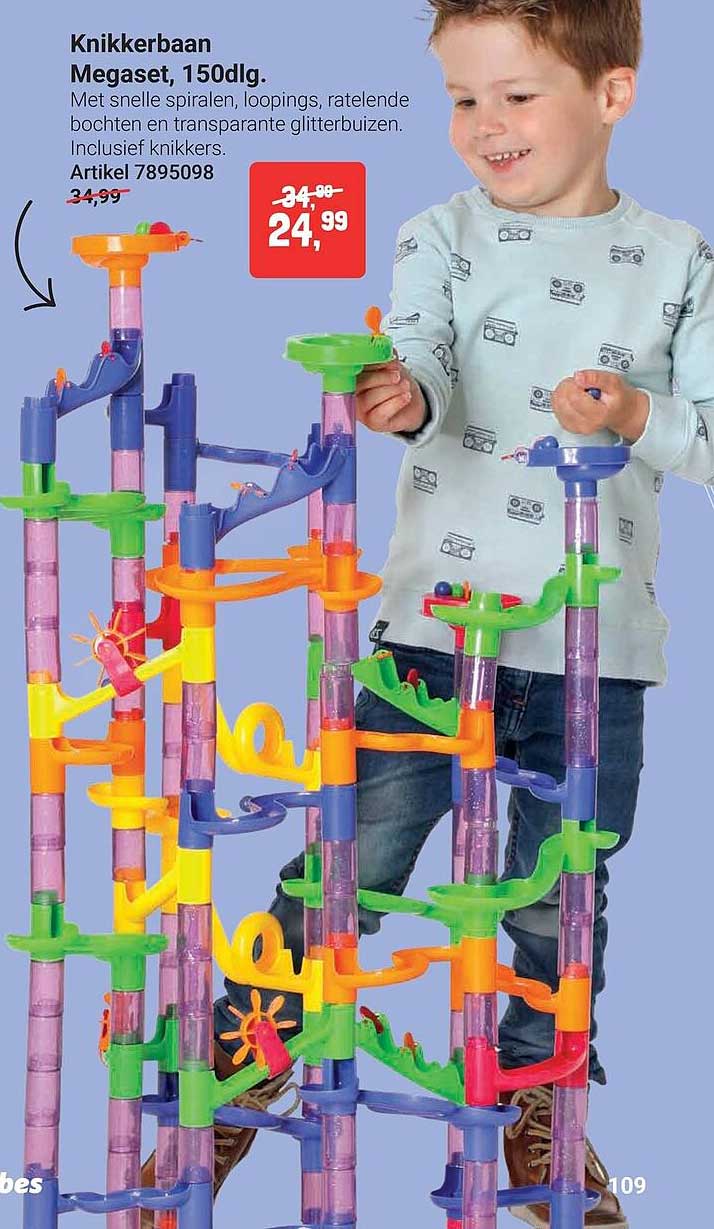 Knikkerbaan Megaset, 150dlg.
