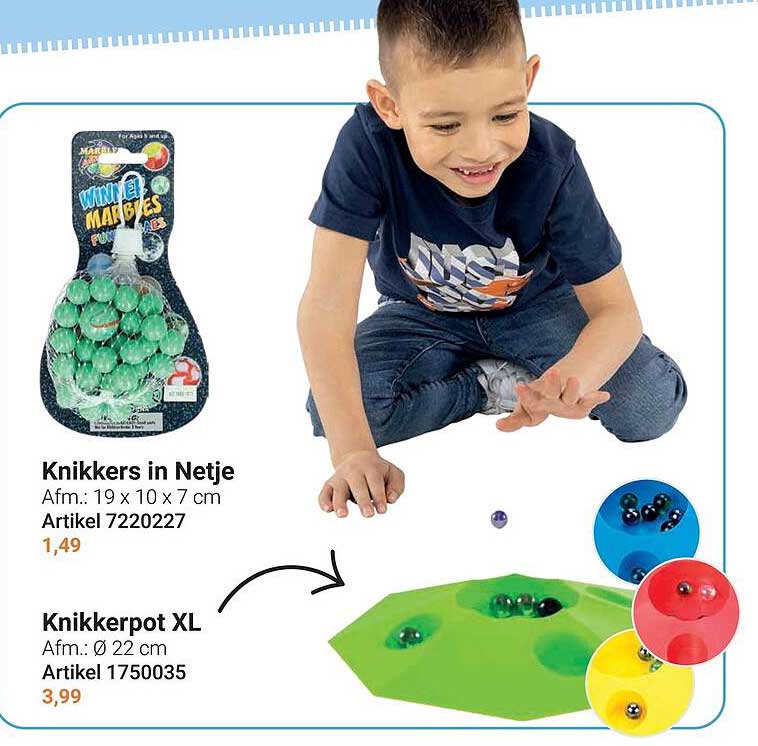 Knikkers in Netje