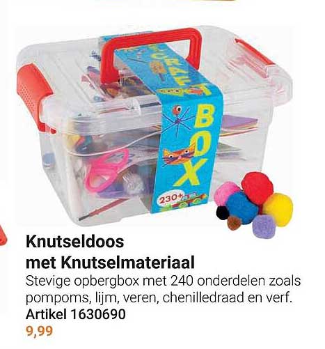 Knutseldoos met Knutselmateriaal