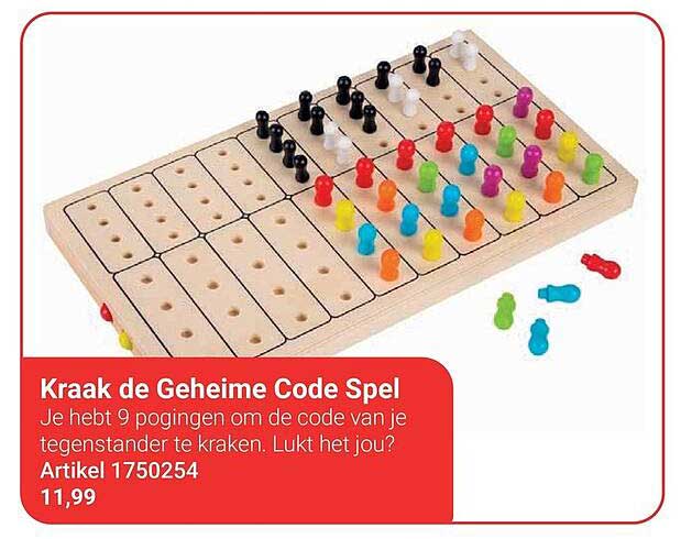 Kraak de Geheime Code Spel