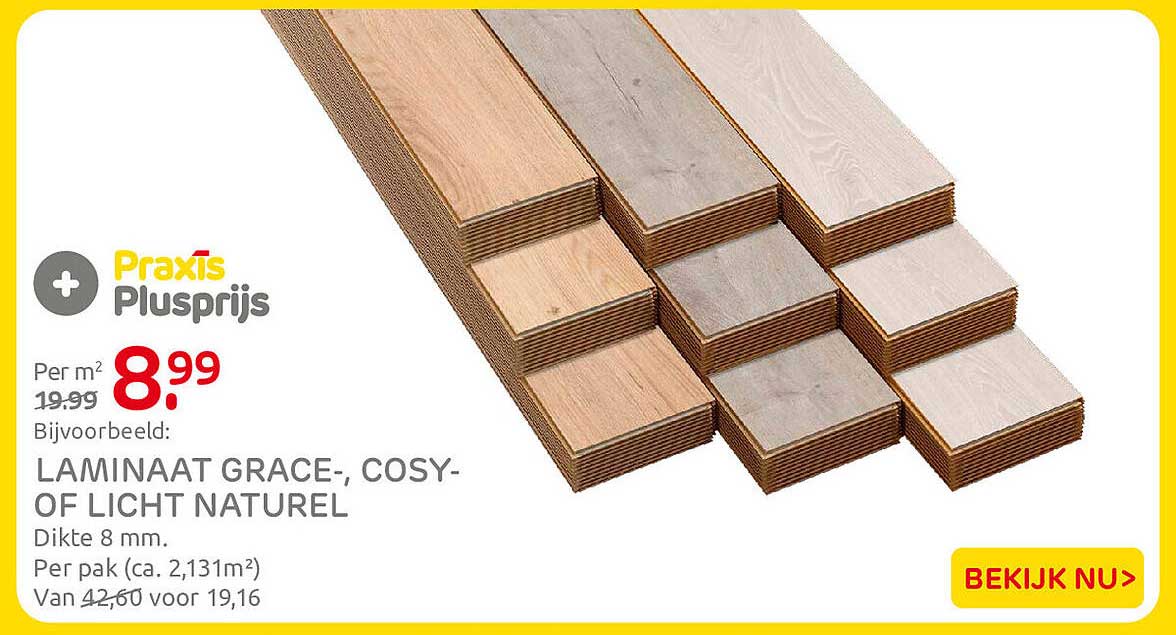 LAMINAAT GRACE-, COSY- OF LICHT NATUREL