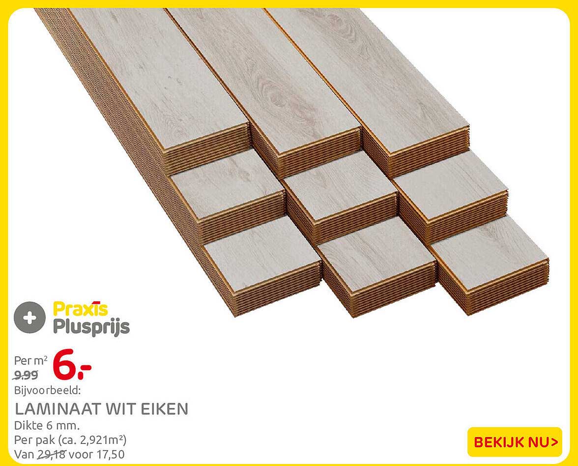 Laminaat wit eiken