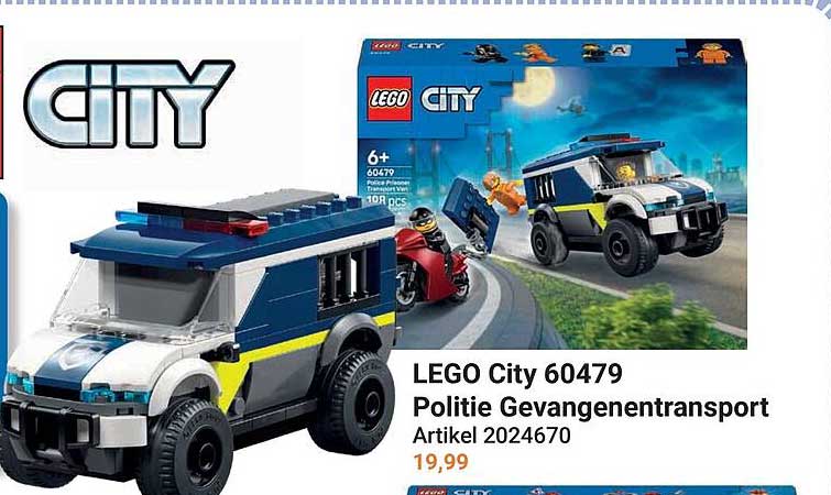 LEGO City 60479 Politie Gevangenentransport
