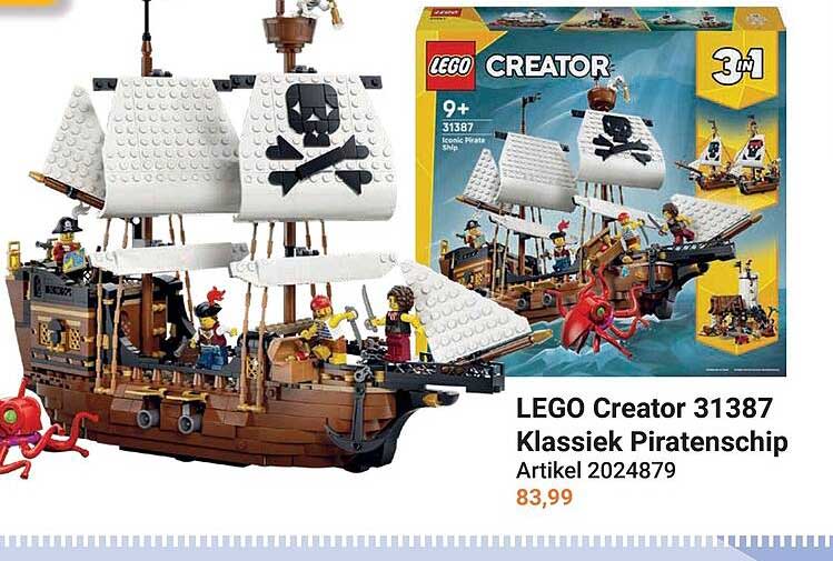 LEGO Creator 31387 Klassiek Piratenschip
