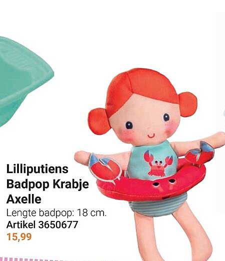Lilliputiens Badpop Krabje Axelle