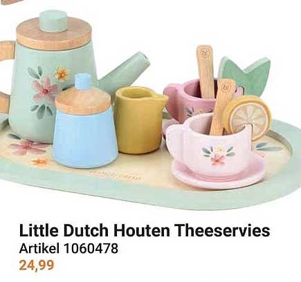 Little Dutch Houten Theeservies