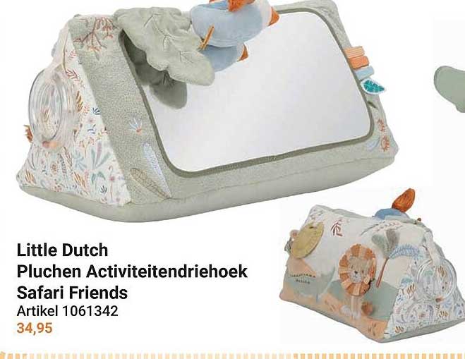 Little Dutch Pluchen Activiteitendriehoek Safari Friends