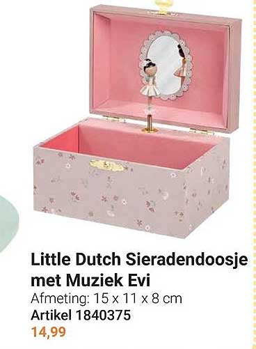 Little Dutch Sieradendoosje met Muziek Evi