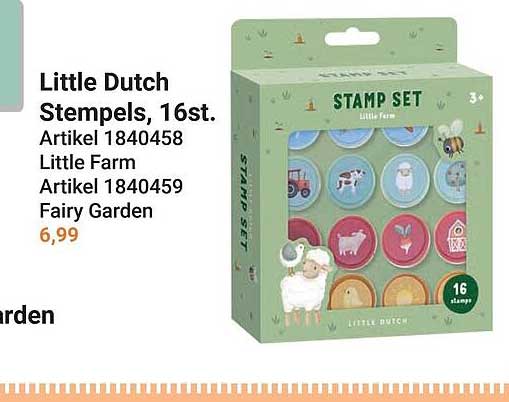 Little Dutch Stempels, 16st. Artikel 1840458 Little Farm Artikel 1840459 Fairy Garden