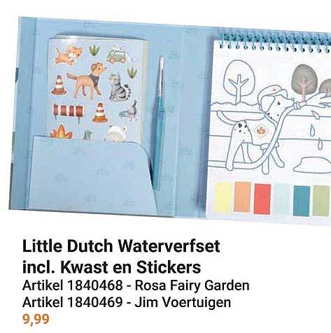 Little Dutch Waterverset incl. Kwast en Stickers