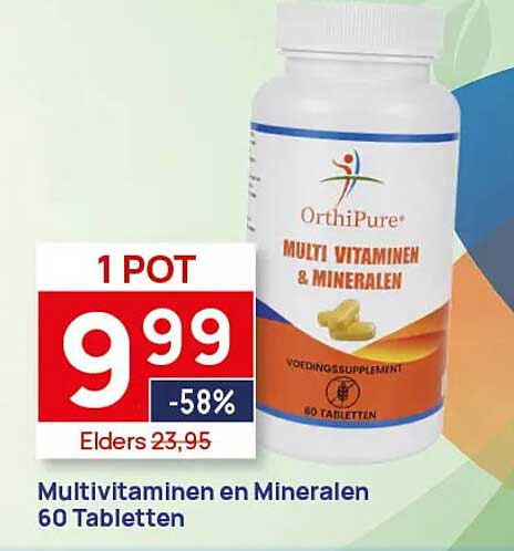Multivitaminen en Mineralen 60 Tabletten