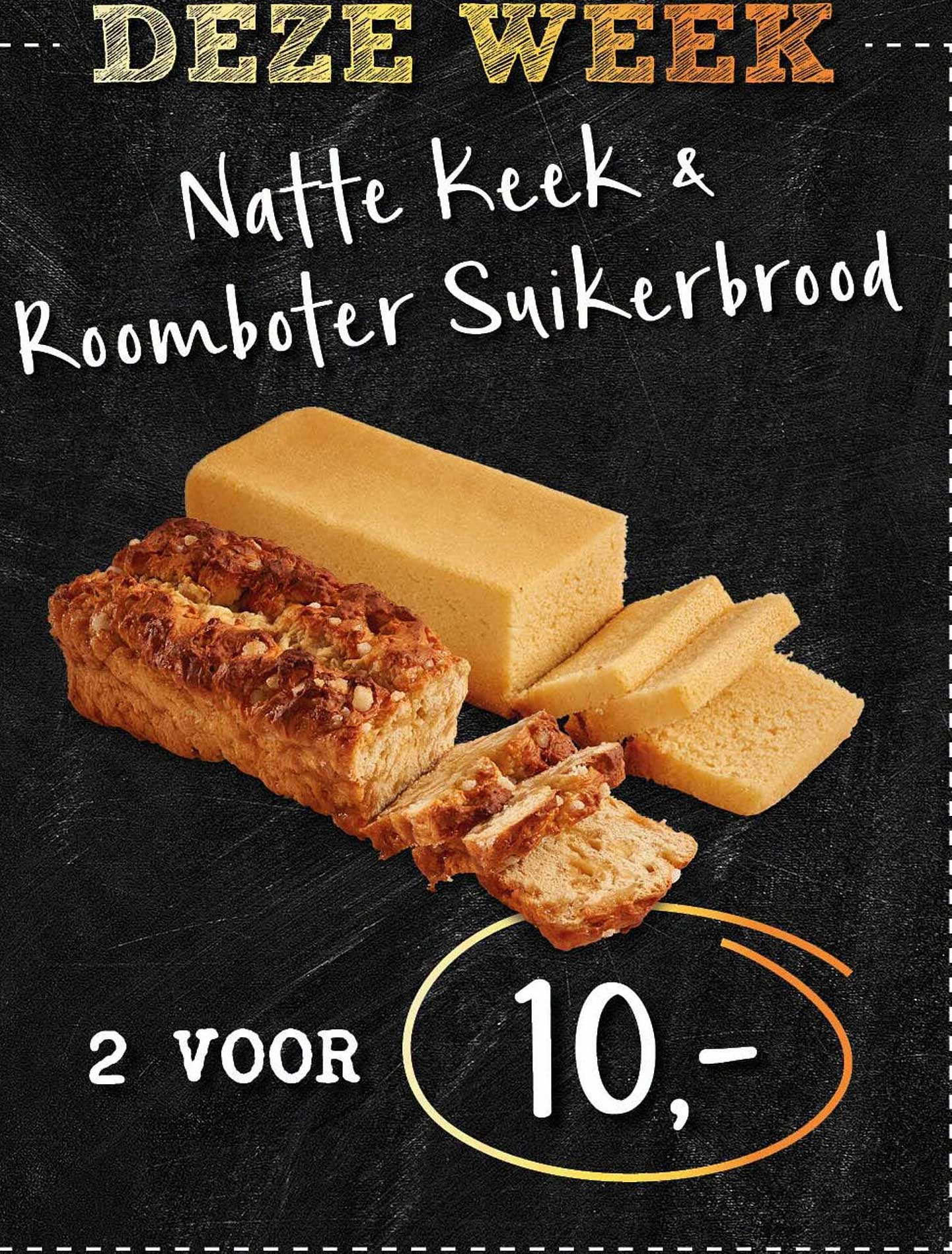 Natte Keek & Roomboter Suikerbrood 2 voor