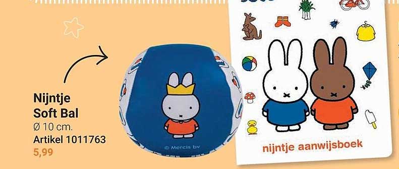 Nijntje Soft Bal Ø 10 cm. Artikel 1011763