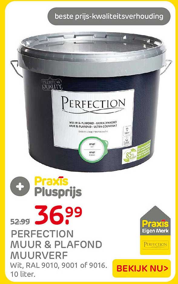 Perfection muur & plafond muurverf