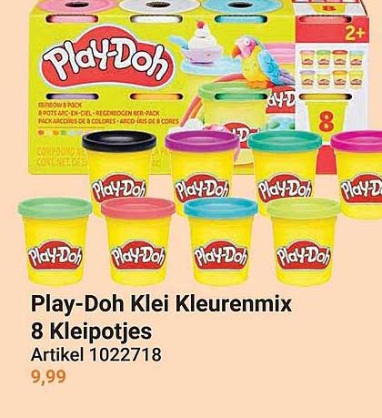 Play-Doh Klei Kleurenmix 8 Kleipotjes