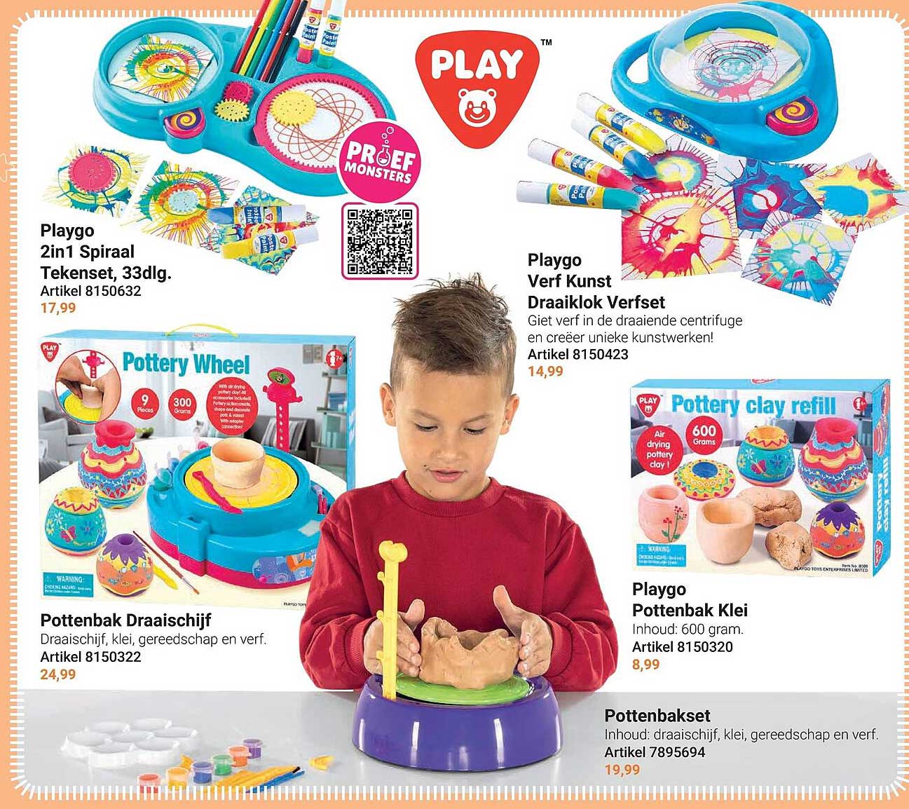 Playgo 2in1 Spiraal Tekenset, 33dlg.