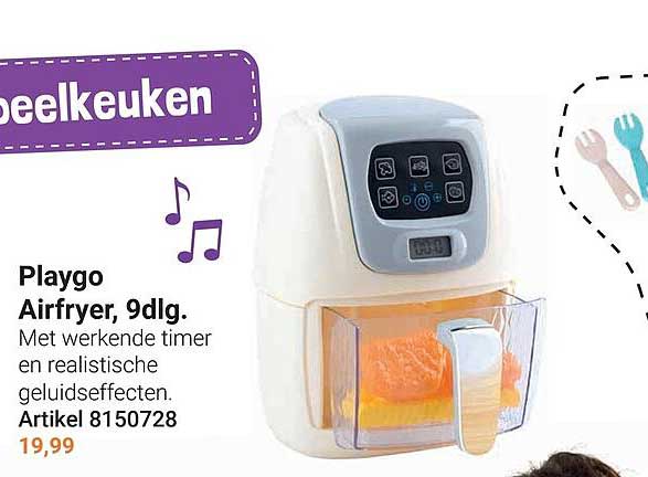 Playgo Airfryer, 9dlg.