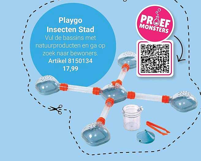 Playgo Insecten Stad Vul de bassins met natuurproducten en ga op zoek naar bewoners. Artikel 8150134