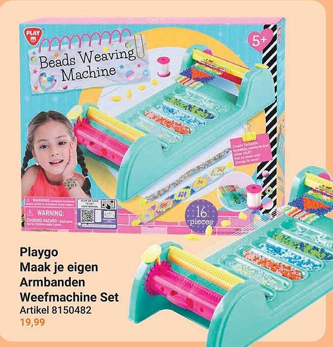 Playgo Maak je eigen Armbanden Weefmachine Set