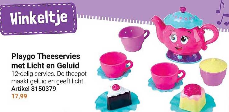 Playgo Theeservies met Licht en Geluid