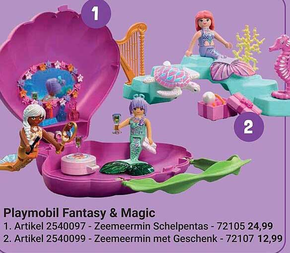 Playmobil Fantasy & Magic 1. Artikel 2540097 - Zeemeermin Schelpentas - 72105