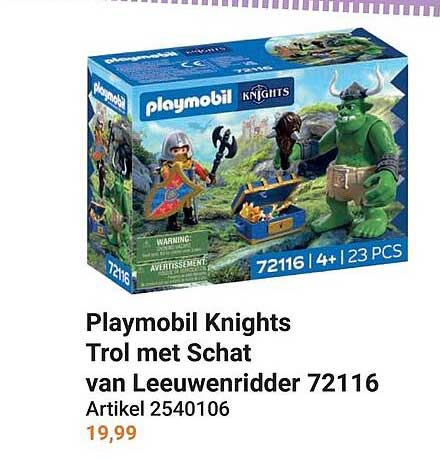 Playmobil Knights Trol met Schat van Leeuwenridder 72116