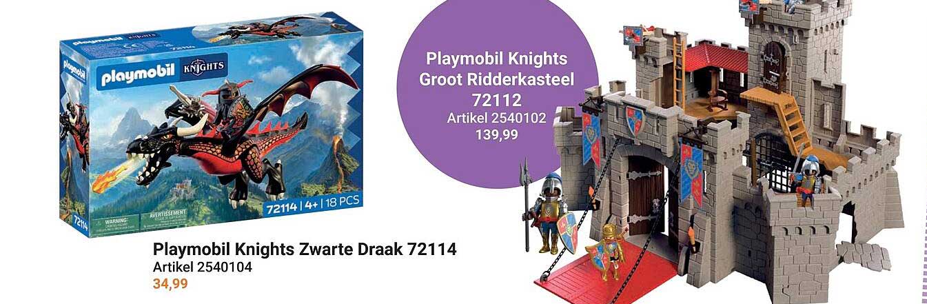 Playmobil Knights Zwarte Draak 72114