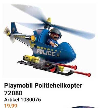 Playmobil Politiehelikopter 72080
