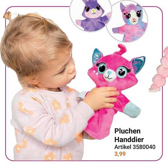Pluchen Handdier Artikel 3580040
