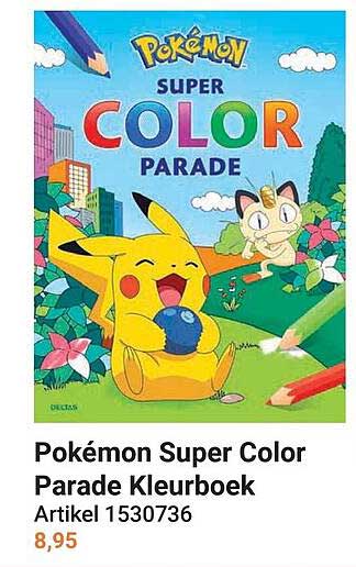Pokémon Super Color Parade Kleurboek Artikel 1530736